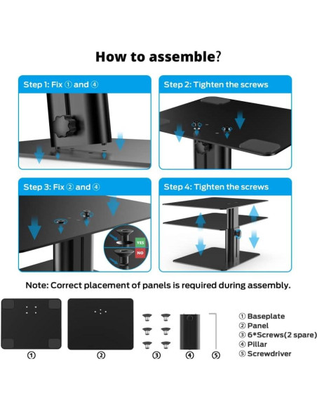 Soporte para Monitor BoYata D1 Ajustable Metal Negro 15kg Soporte para Monitor BoYata D1 Ajustable Metal Negro 15kg