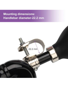 Trompeta Retro Coolrunner para Bicicleta 18cm Metal Negro 2