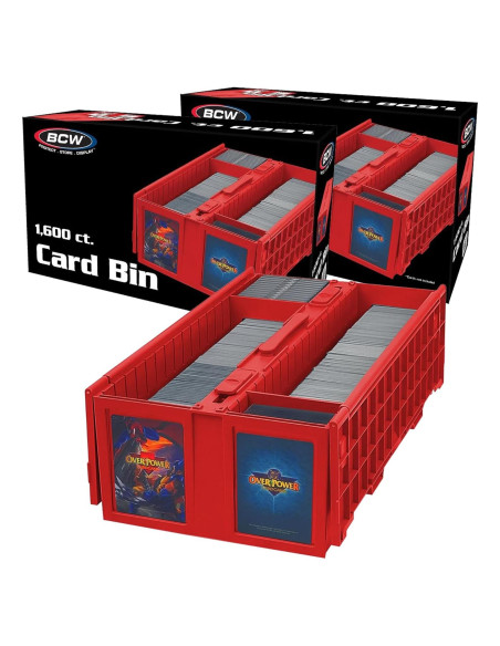 Caja de Cartas BCW - Almacenamiento Rojo para 1600 Cartas Caja de Cartas BCW - Almacenamiento Rojo para 1600 Cartas