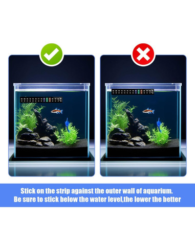 Tiras de Termómetro para Acuario AQUANEAT 6 Pcs 18x13 cm