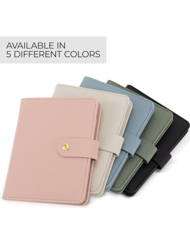 Portapasaporte ZICOTO Beige - Funda de Viaje Unisex con Soporte