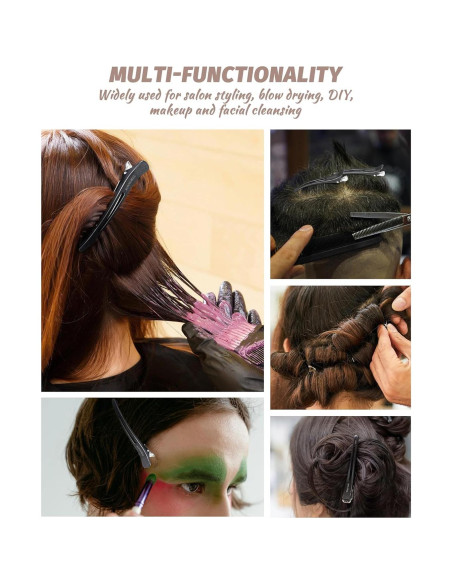 12 Clips para Cabello Sonnorel Antideslizantes Negros 12 Clips para Cabello Sonnorel Antideslizantes Negros