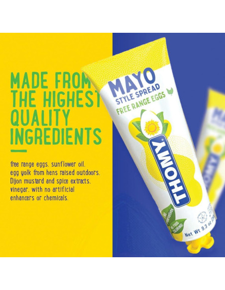 Mayonesa Thomy A La Francesa 4 Tubos de 256 g - Sabor Suave Mayonesa Thomy A La Francesa 4 Tubos de 256 g - Sabor Suave