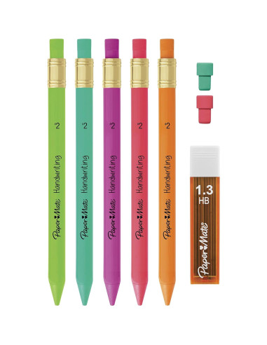 Lápices mecánicos triangulares Paper Mate Handwriting 1.3mm - 8 unidades