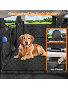 Extensor de Asiento Trasero para Perros URPOWER Tesla Model Y 2025-2020 2
