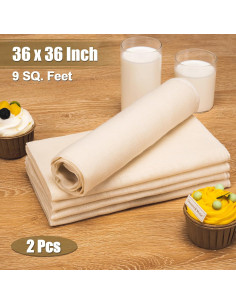 Paños de Queso Reutilizables Amrules 91x91 cm Algodón Puro 2