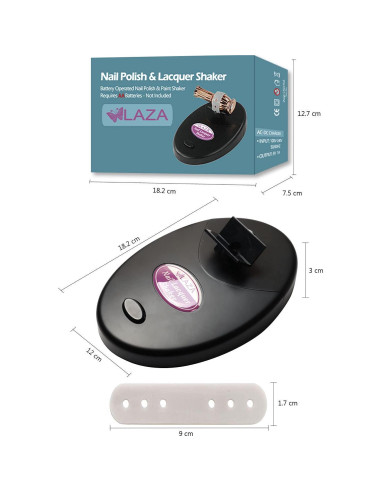 Mezclador de Esmalte de Uñas Laza Ajustable Negro