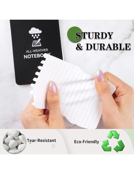 Cuaderno Impermeable COIDEA, Paquete de 8, 7.62 x 12.7 cm Cuaderno Impermeable COIDEA, Paquete de 8, 7.62 x 12.7 cm