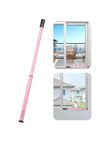 Barra de Seguridad para Puertas Corredizas AceMining Rosa 50-127 cm