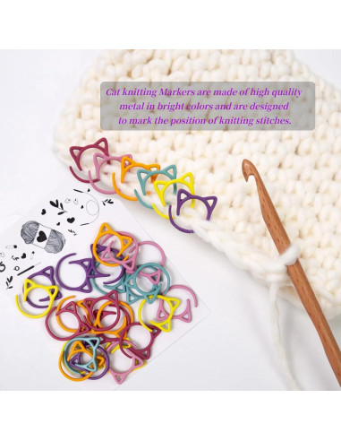 Marcadores de Puntos de Tejer Hilsayum Metal Mini 12 Unidades