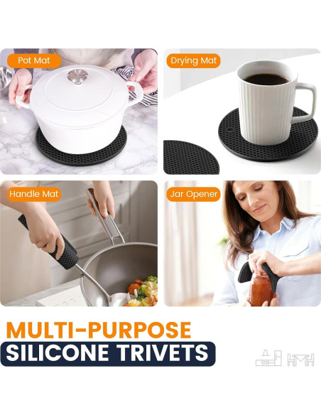 Mats de Silicona Daisiki Antideslizantes Resistentes al Calor Mats de Silicona Daisiki Antideslizantes Resistentes al Calor