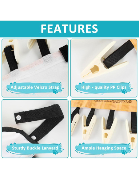 Clips de Percha de Viaje TamBee - 3 Piezas Animales, 6 Clips Clips de Percha de Viaje TamBee - 3 Piezas Animales, 6 Clips
