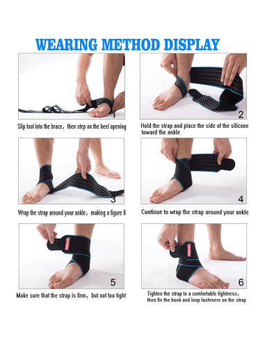 Férula de Tobillo Ajustable Candy Li - Antideslizante y Cómoda