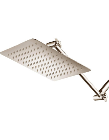 Cabezal de Ducha Cuadrado 10" HotelSpa Acero Inoxidable Niquel