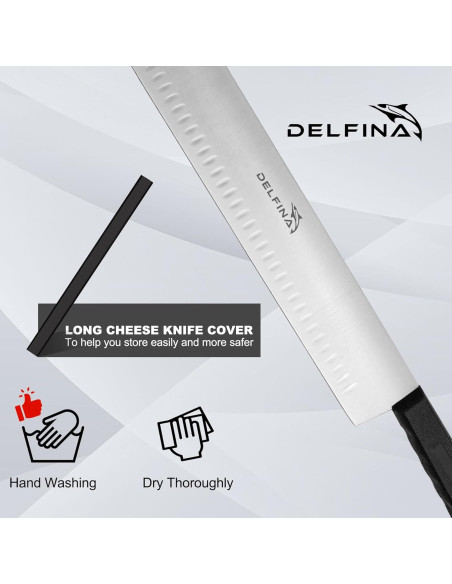 Cuchillo de Queso DELFINA 38 cm Doble Mango Antideslizante Cuchillo de Queso DELFINA 38 cm Doble Mango Antideslizante