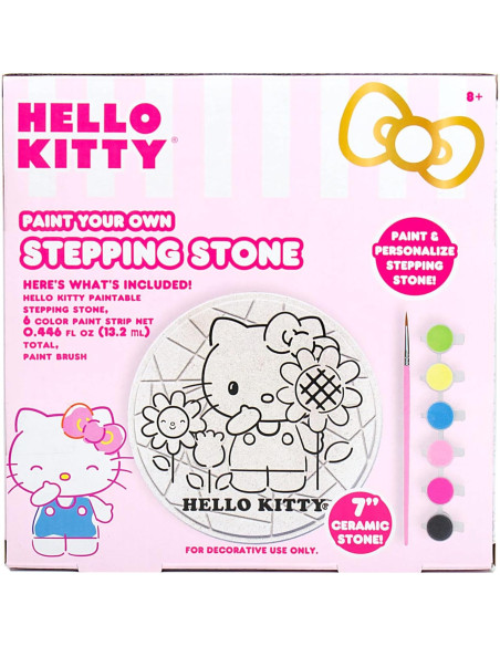 Kit de Pintura Hello Kitty - Ladrillo de Jardín 17.78 cm Kit de Pintura Hello Kitty - Ladrillo de Jardín 17.78 cm