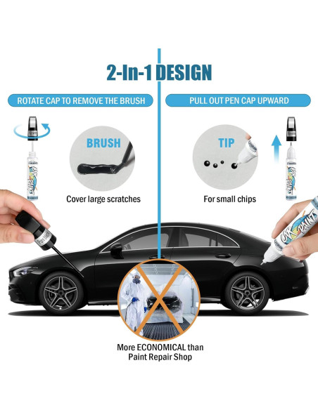 Pintura de Retoque Negra para Coches FIXEZPRO 12ml Brillante Pintura de Retoque Negra para Coches FIXEZPRO 12ml Brillante