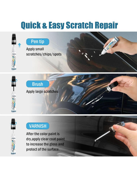 Pintura de Retoque Negra para Coches FIXEZPRO 12ml Brillante Pintura de Retoque Negra para Coches FIXEZPRO 12ml Brillante