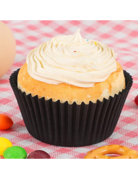 Forros para Cupcake Caperci Negros Estándar 200 Unidades Forros para Cupcake Caperci Negros Estándar 200 Unidades