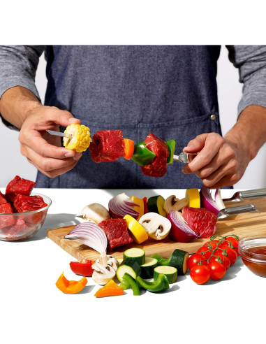 Set de 6 Pinchos de Acero Inoxidable OXO Good Grips