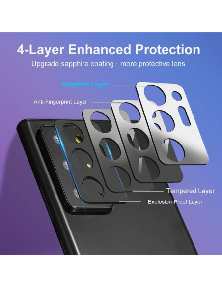 Protector de Lente de Cámara Suoman para Samsung Note 20 Ultra - 3 Pack Protector de Lente de Cámara Suoman para Samsung Note 20 Ultra - 3 Pack