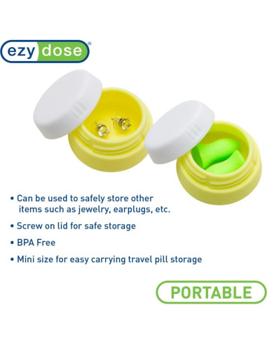 Tarros de Silicona EZY DOSE - Paquete de 3, 103.5ml, Multiusos