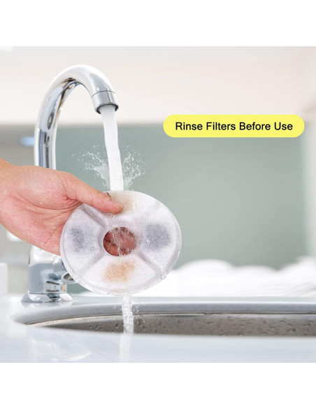 Filtros de Agua para Mascotas Monsin - 8 Filtros + 4 Esponjas Filtros de Agua para Mascotas Monsin - 8 Filtros + 4 Esponjas