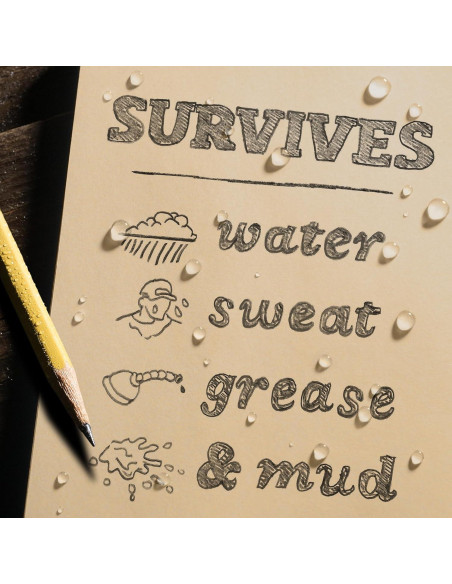Cuaderno a Prueba de Agua Rite in the Rain 980T 10.8x18.4 cm Beige Cuaderno a Prueba de Agua Rite in the Rain 980T 10.8x18.4 cm Beige