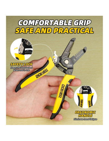 Pelacables DOWELL 10-22 AWG Multifuncional Ergonómico
