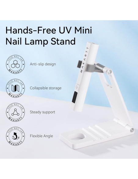 Soporte de Lámpara UV Makartt Plegable 360 para Uñas Soporte de Lámpara UV Makartt Plegable 360 para Uñas