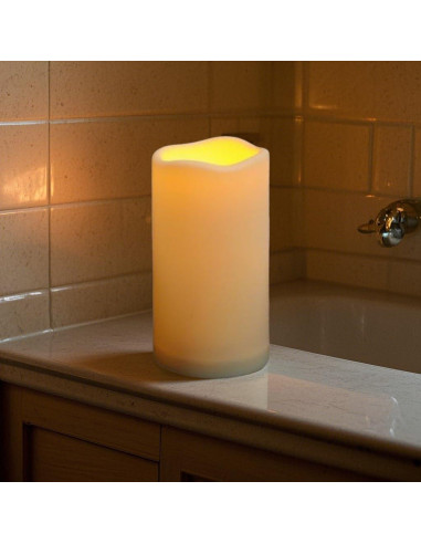 Velas LED a Prueba de Agua Tappovaly 2 Pack Marfil 7.62x13.97cm