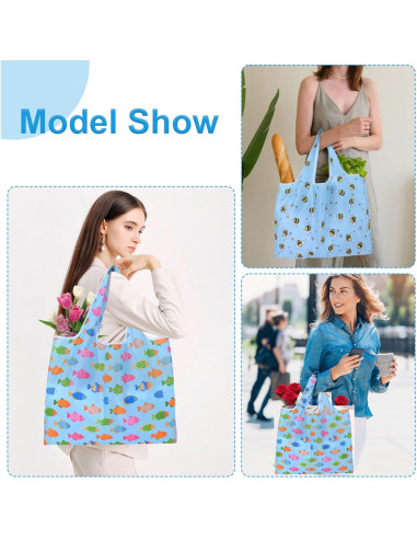 Bolsas de Compras Reutilizables Plegables 22.68 kg - 2 Unidades