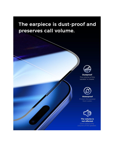 Protector de Pantalla Vidrio Templado MAGIC JOHN para iPhone 16 6.1" - Paquete de 2
