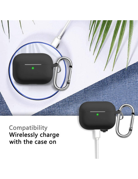Estuche de Silicona R-fun para AirPods Pro 1/2 Gen + Kit de Limpieza Estuche de Silicona R-fun para AirPods Pro 1/2 Gen + Kit de Limpieza