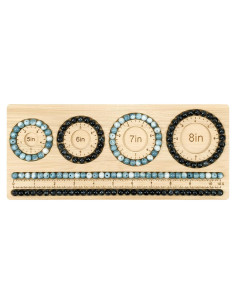 Tablero de Perlas Petoysoso de Bambú 29x12.7 cm para Joyería
