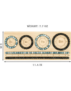 Tablero de Perlas Petoysoso de Bambú 29x12.7 cm para Joyería 2