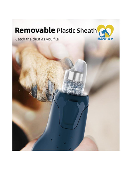 Molinillo de Uñas para Perros Casfuy N65 Silencioso 6 Velocidades Molinillo de Uñas para Perros Casfuy N65 Silencioso 6 Velocidades