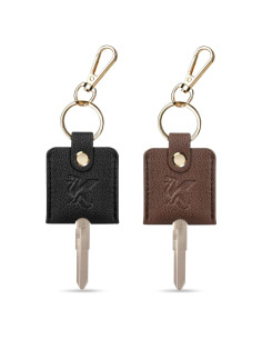 Funda de Llave de Coche KARENSKEYS 2pcs Cuero Duradero