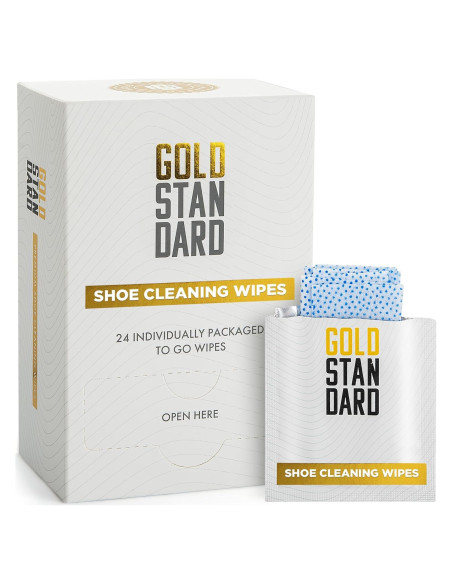 Toallitas Limpiadoras Gold Standard para Zapatos - 24 Unidades Toallitas Limpiadoras Gold Standard para Zapatos - 24 Unidades
