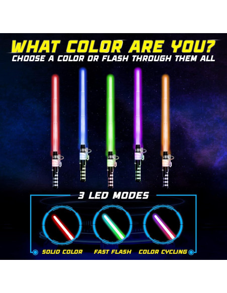 Juego de 2 Espadas Iluminadas Light Force - LED y Sonido FX Juego de 2 Espadas Iluminadas Light Force - LED y Sonido FX