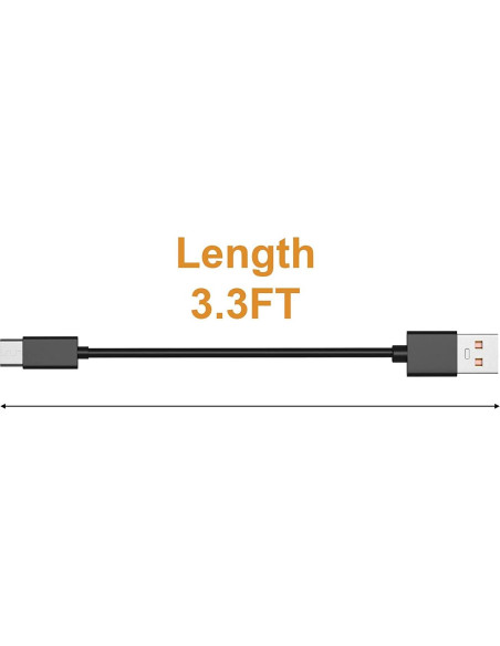 Cable de Carga USB Tipo C Toxaoii 1m para Linternas Cable de Carga USB Tipo C Toxaoii 1m para Linternas
