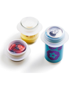 Tapa de Silicona Reutilizable Stasher 3-Pack Pequeño 6.35 cm 2