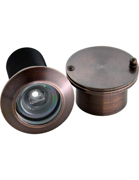 Mirador de Puerta Earl Diamond Latón Macizo 220 Bronce Envejecido Mirador de Puerta Earl Diamond Latón Macizo 220 Bronce Envejecido