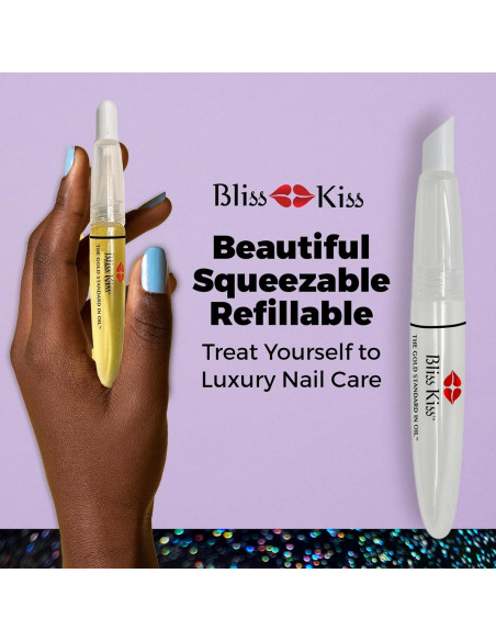 Bolígrafo Recargable de Aceite para Cutículas Bliss Kiss 8ml Bolígrafo Recargable de Aceite para Cutículas Bliss Kiss 8ml