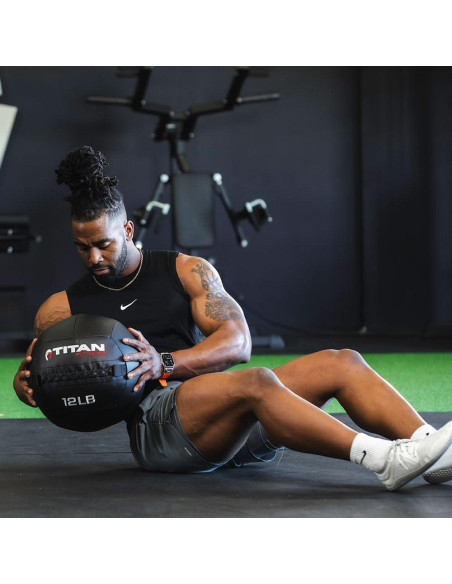 Bola de Medicina de Pared Titan Fitness 2.7 kg Antideslizante Bola de Medicina de Pared Titan Fitness 2.7 kg Antideslizante