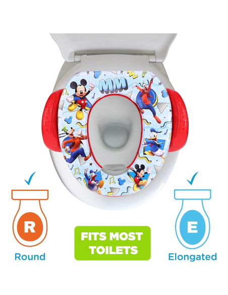Asiento de Baño Suave Disney Mickey Mouse 33.8x6.4 cm Asiento de Baño Suave Disney Mickey Mouse 33.8x6.4 cm