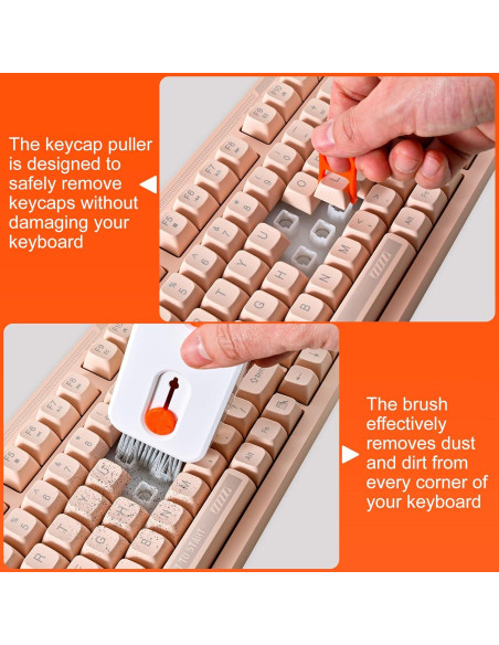 Kit de limpieza para teclado y pantalla Alatinlamp - Naranja Kit de limpieza para teclado y pantalla Alatinlamp - Naranja