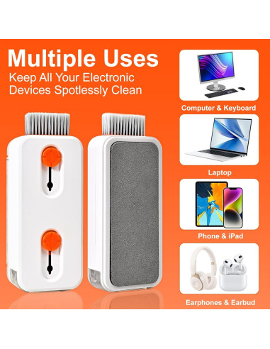 Kit de limpieza para teclado y pantalla Alatinlamp - Naranja