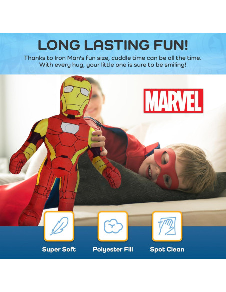 Almohada de Peluche Iron Man Marvel 55 x 22 cm Roja Almohada de Peluche Iron Man Marvel 55 x 22 cm Roja