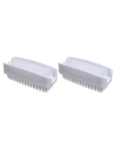 Cepillo de Mano y Uñas Carlisle 3623900 Blanco - Paquete de 2